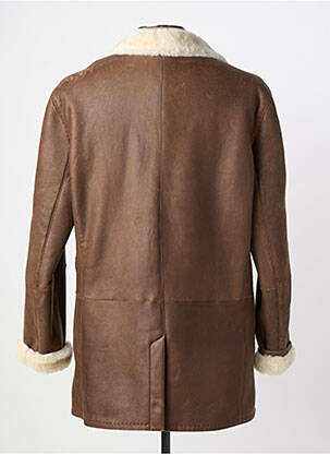 Manteau long fermeture boutonnée sur le devant sans capuche marron MARINI SILVANO homme