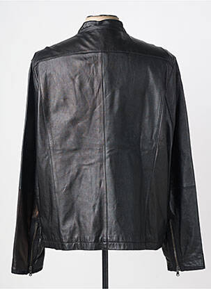 Veste en cuir poches noir JOHN VARVATOS homme