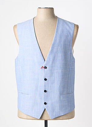 Gilet sans manche bi-matiére bleu HUGO BOSS homme