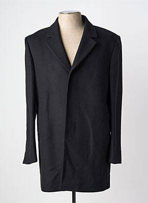Manteau long epaulette sans capuche noir KENZO homme