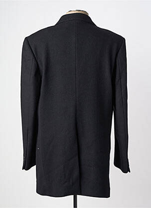 Manteau long epaulette sans capuche noir KENZO homme