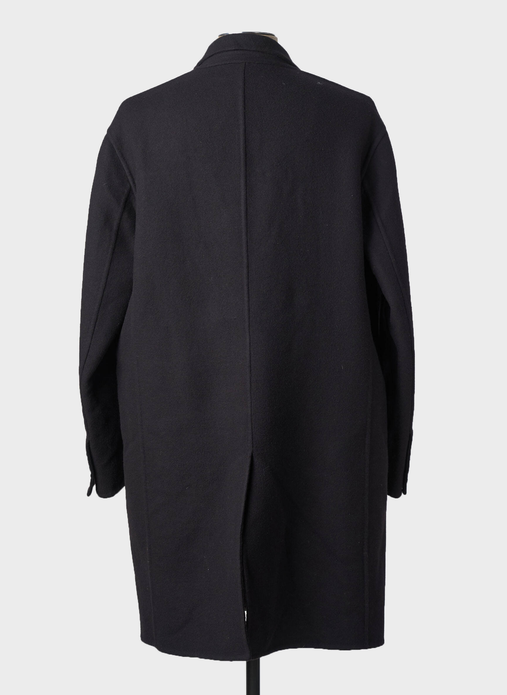 Manteau long fermeture boutonnée sur le devant sans capuche noir NEIL BARRETT homme