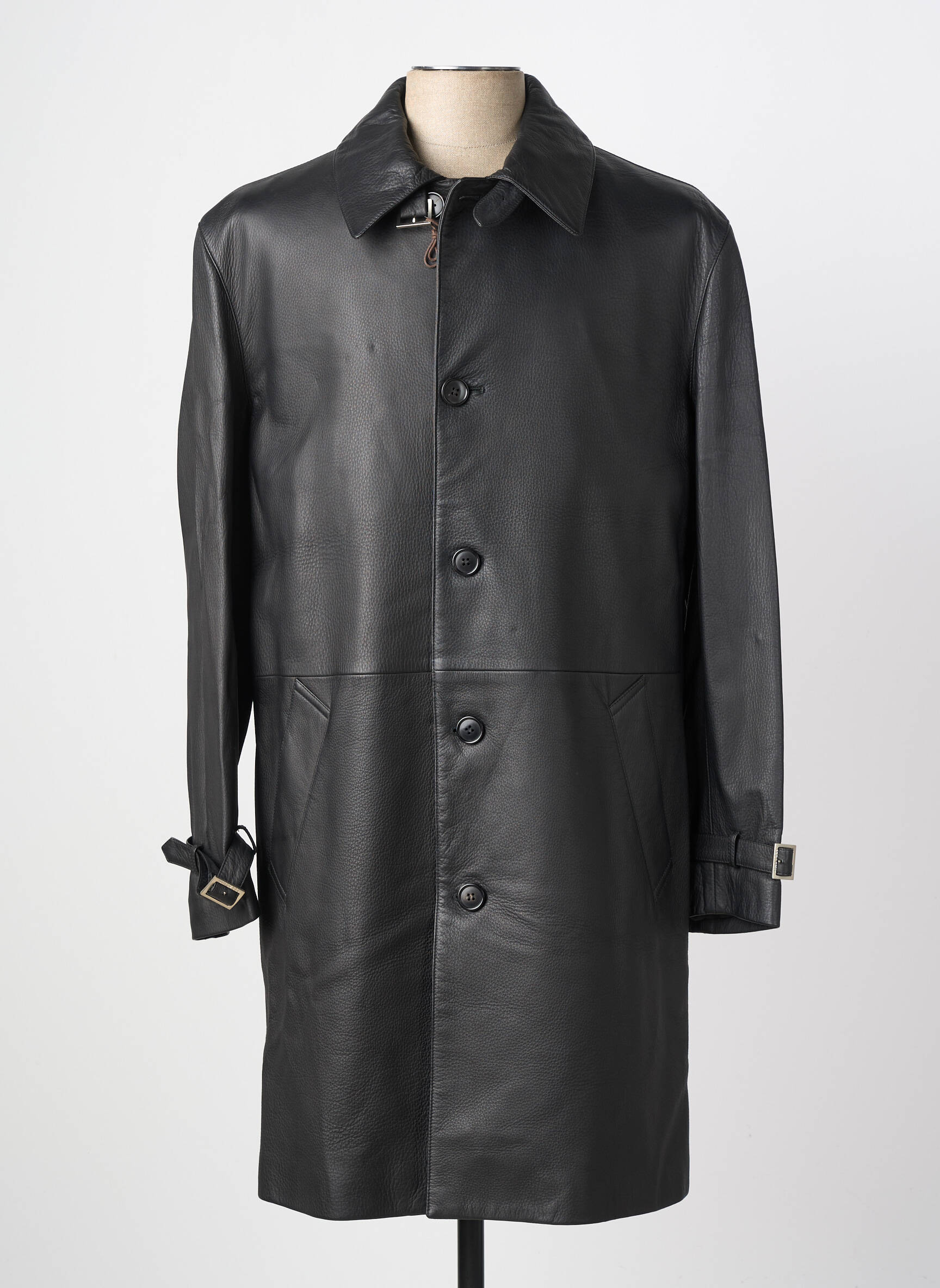 Trench coupe droite sans capuche marron SERAPHINE homme