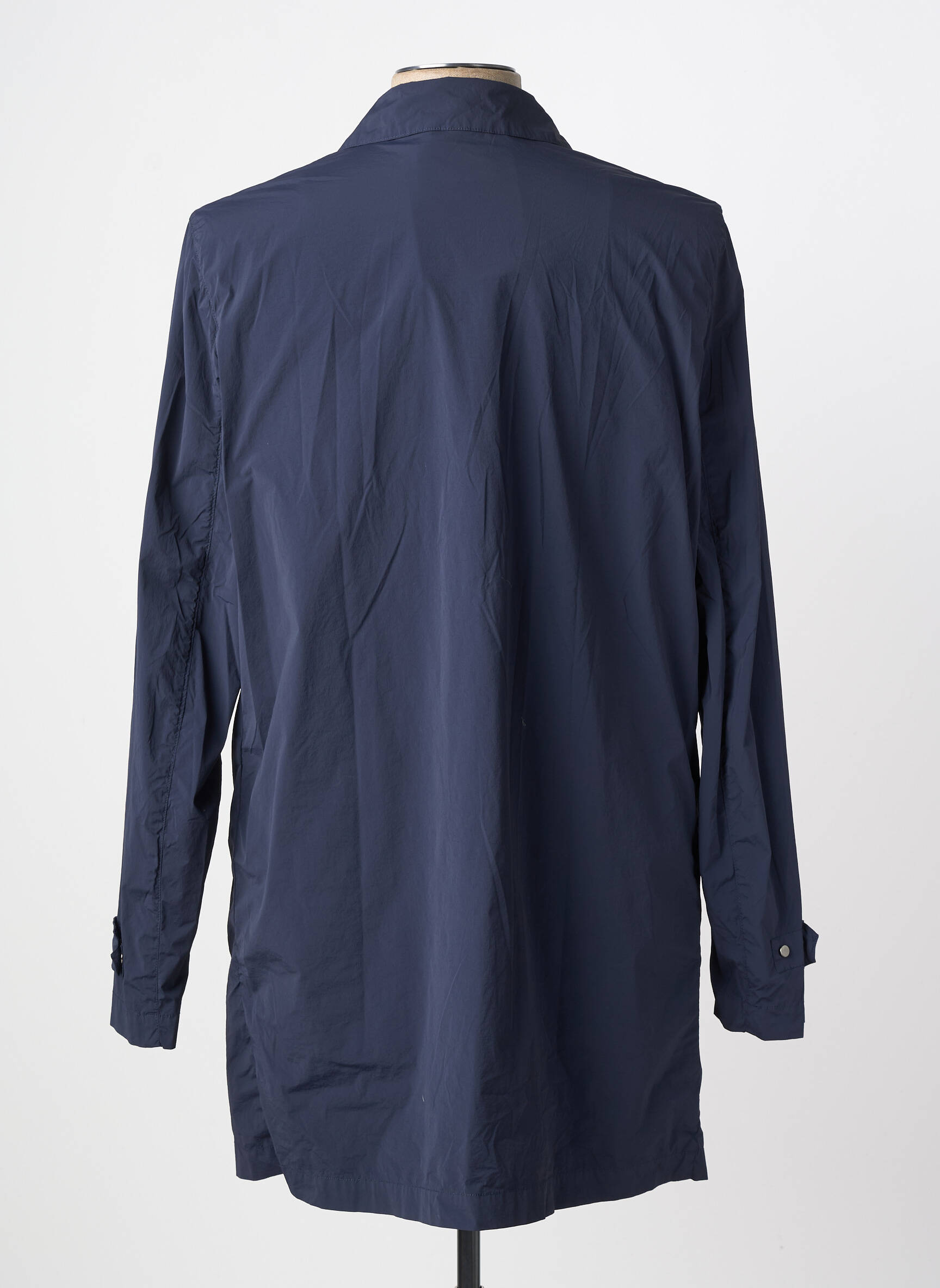 Trench coupe droite sans capuche bleu MASON'S homme
