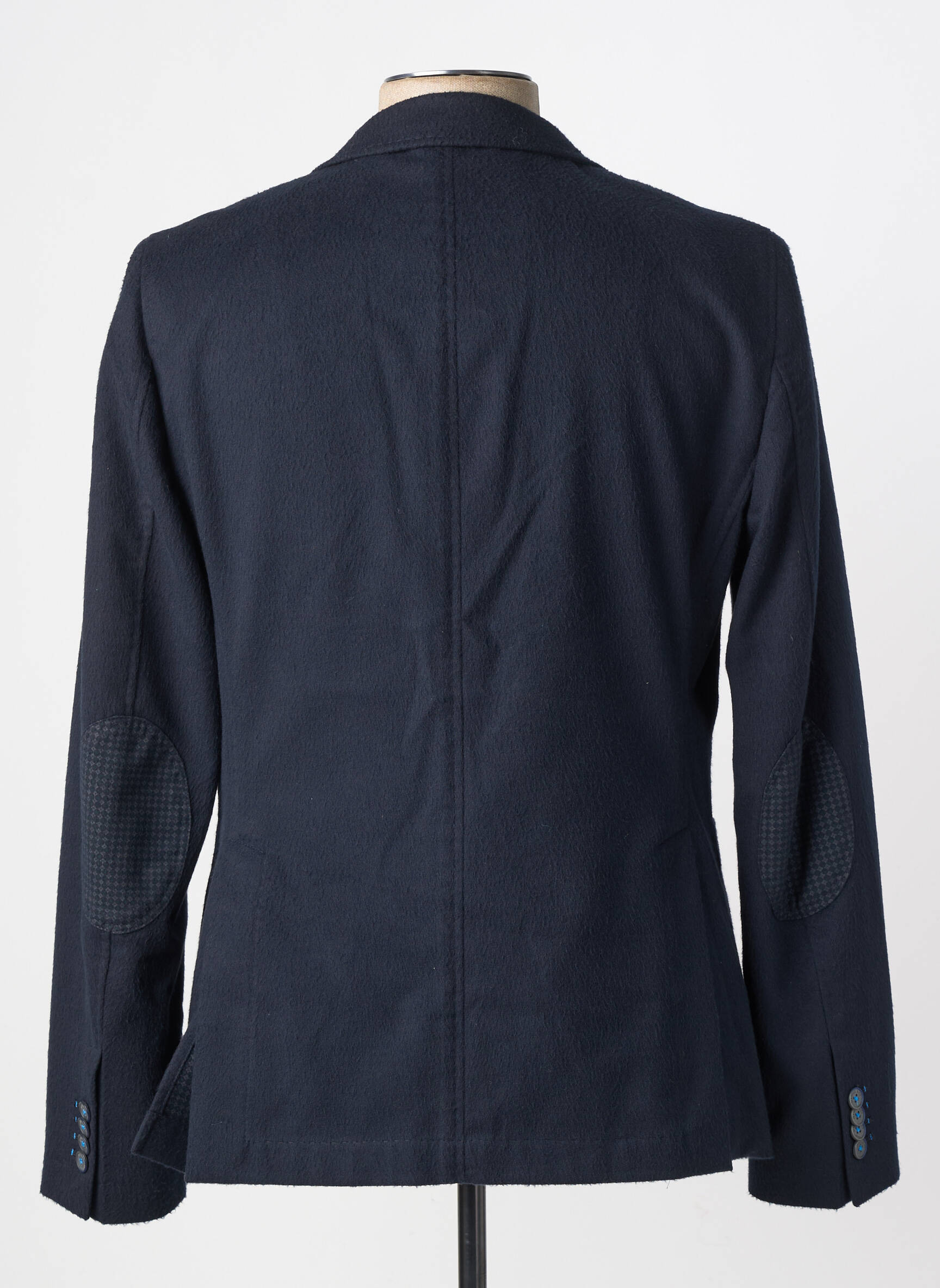 Blazer finition intérieure doublure imprimée bleu MANUEL RITZ homme