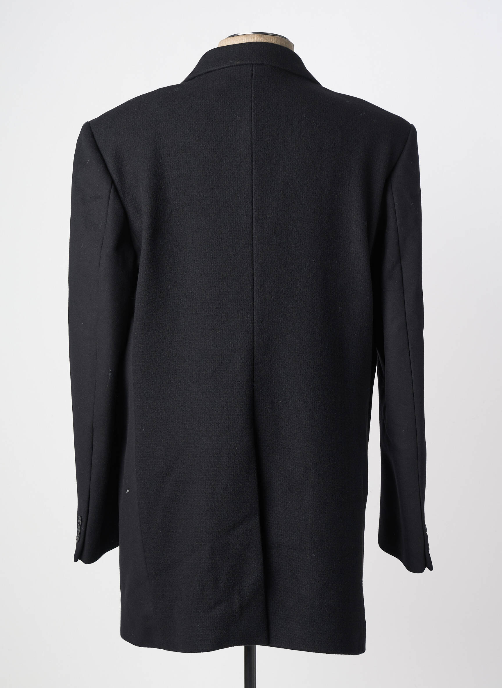 Manteau long epaulette sans capuche noir KENZO homme