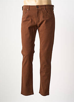 Pantalon droit coupe droite marron clair MMX homme