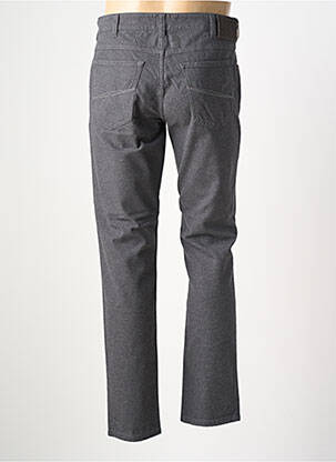 Pantalon slim fermeture zippée sous rabat boutonné gris MMX homme
