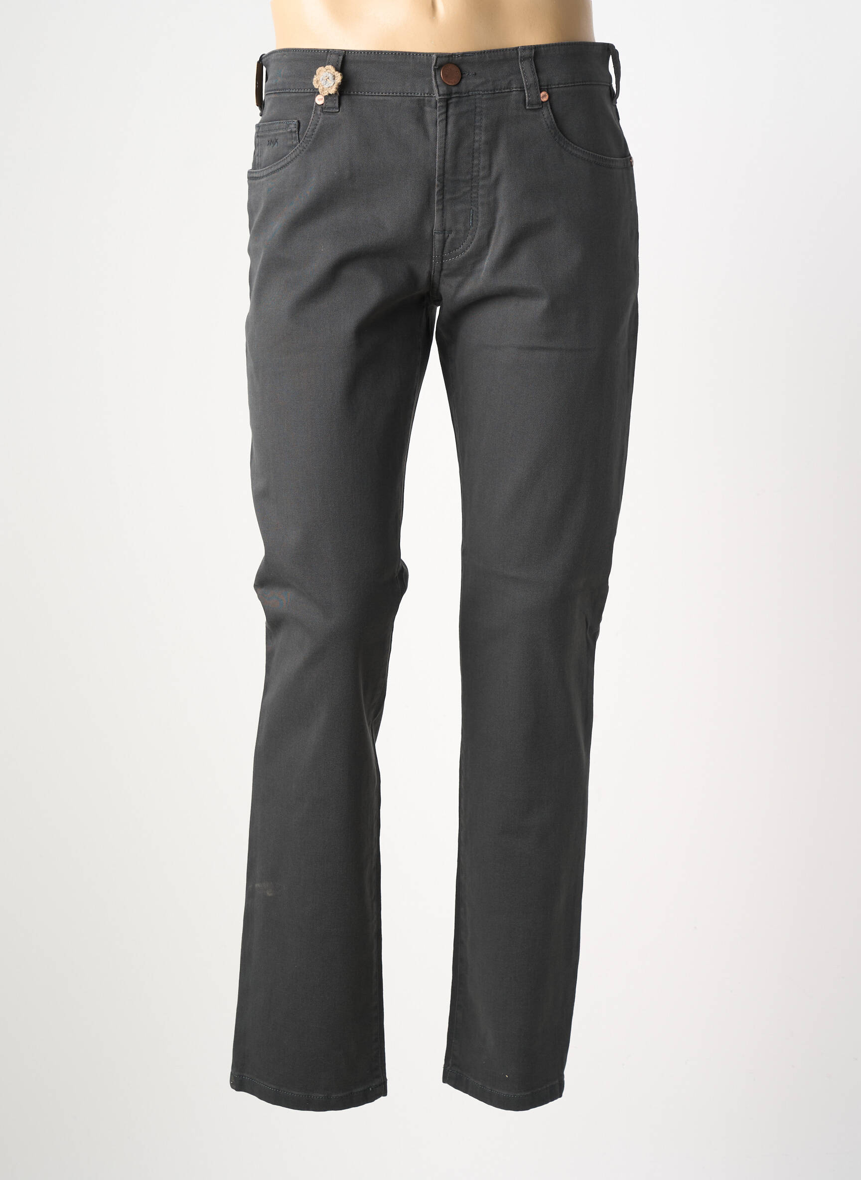 Pantalon droit coupe droite gris MMX homme