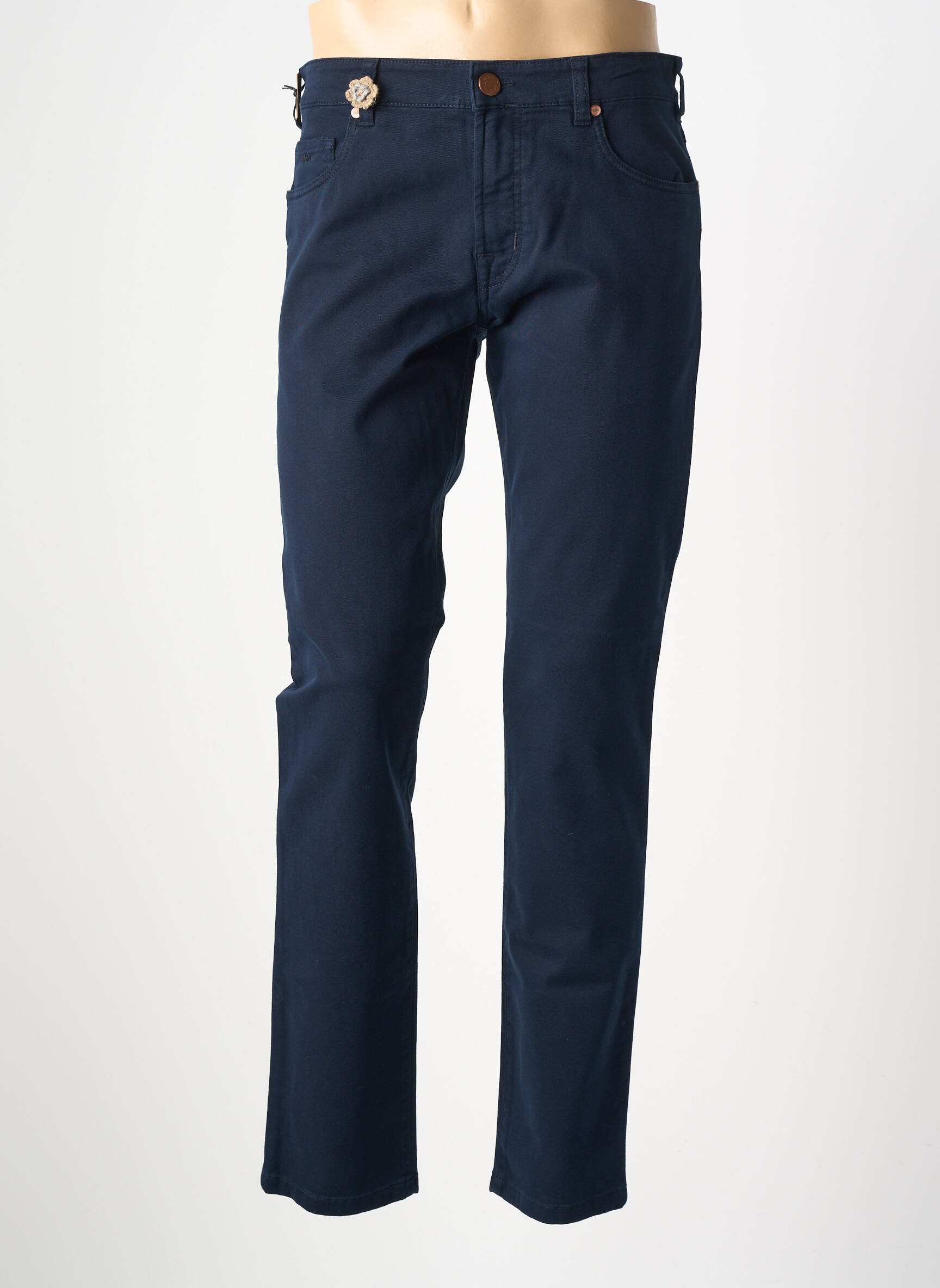 Pantalon droit coupe droite bleu MMX homme