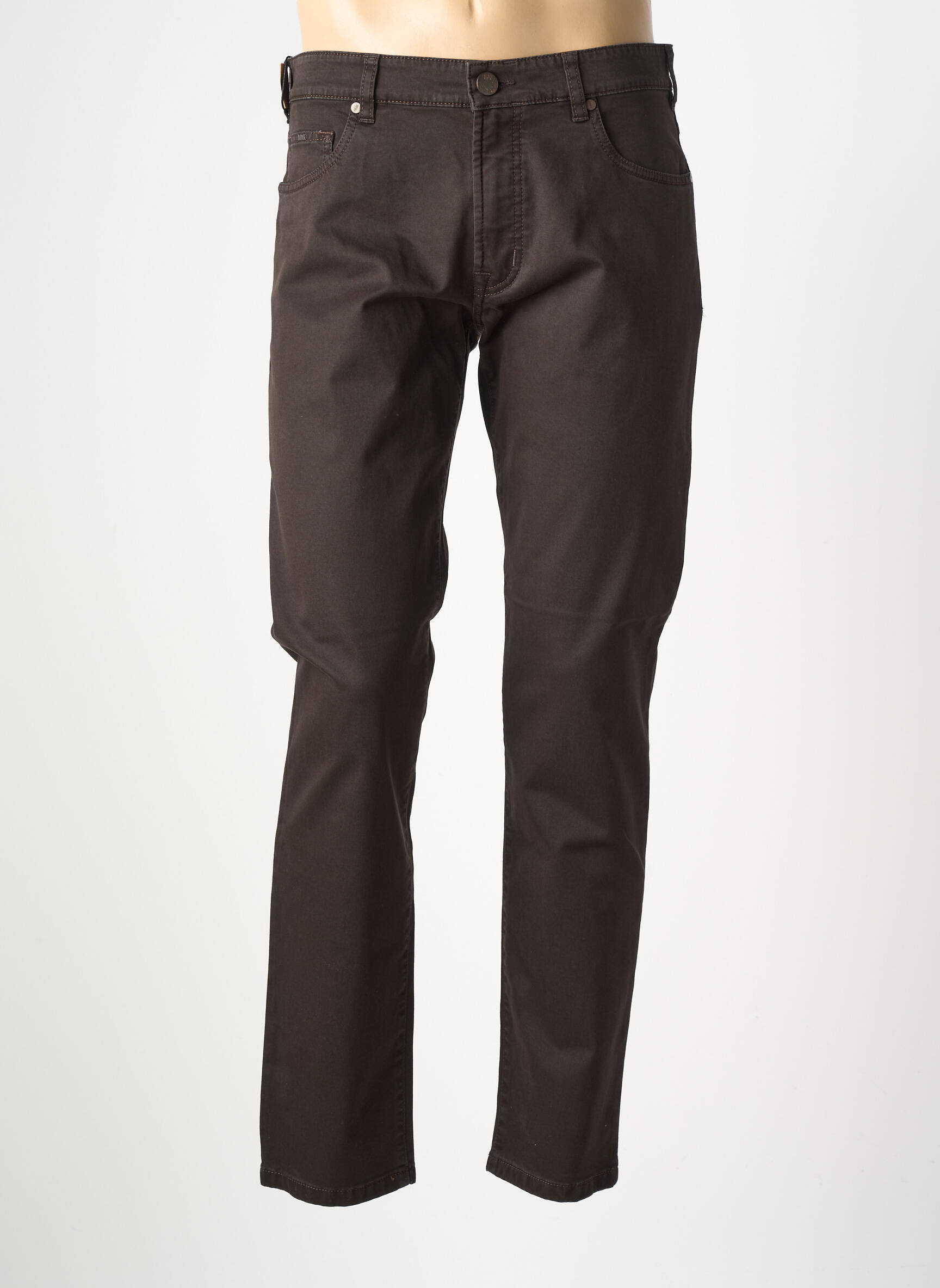 Pantalon droit coupe droite marron MMX homme