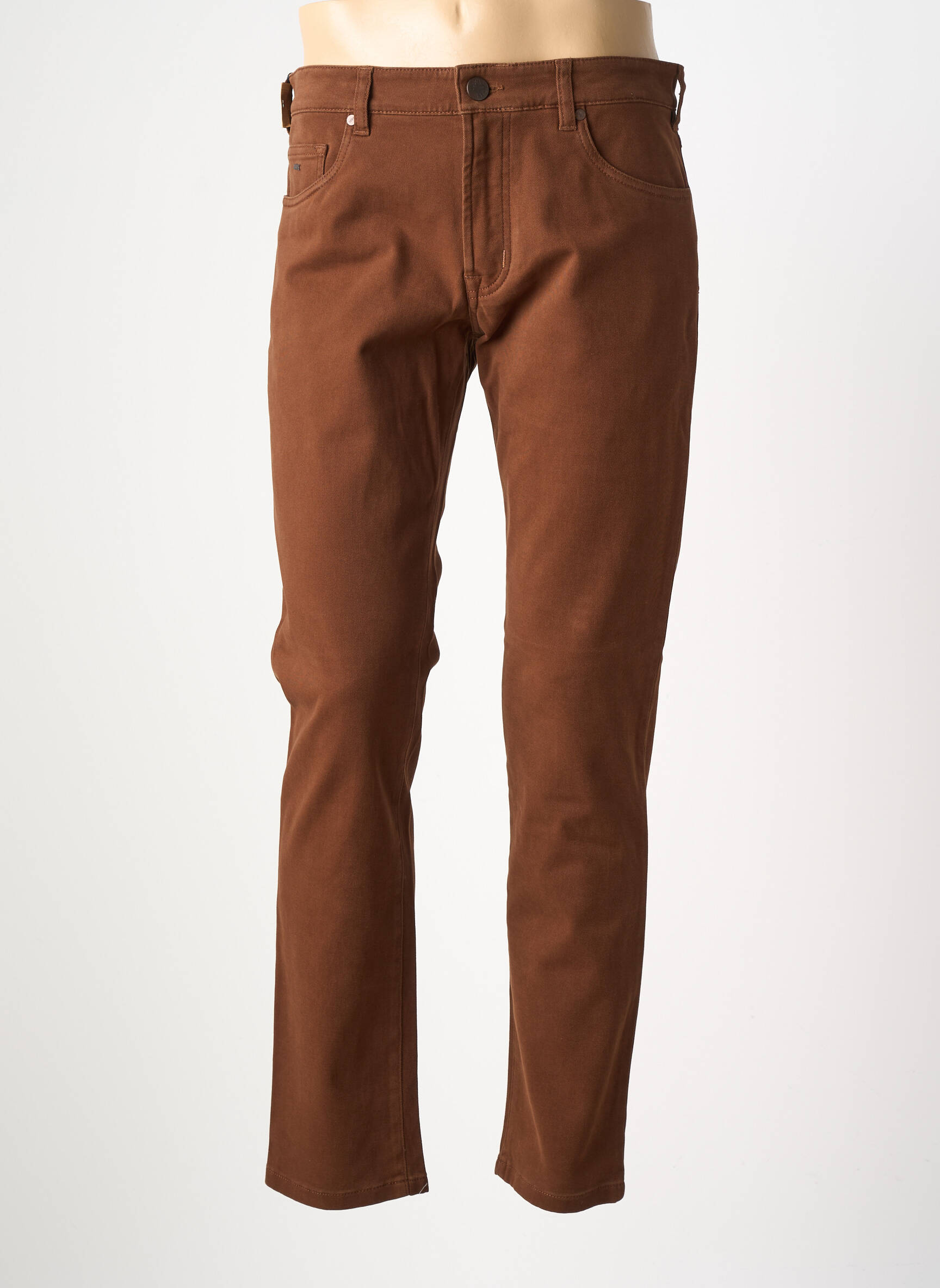 Pantalon droit coupe droite marron clair MMX homme