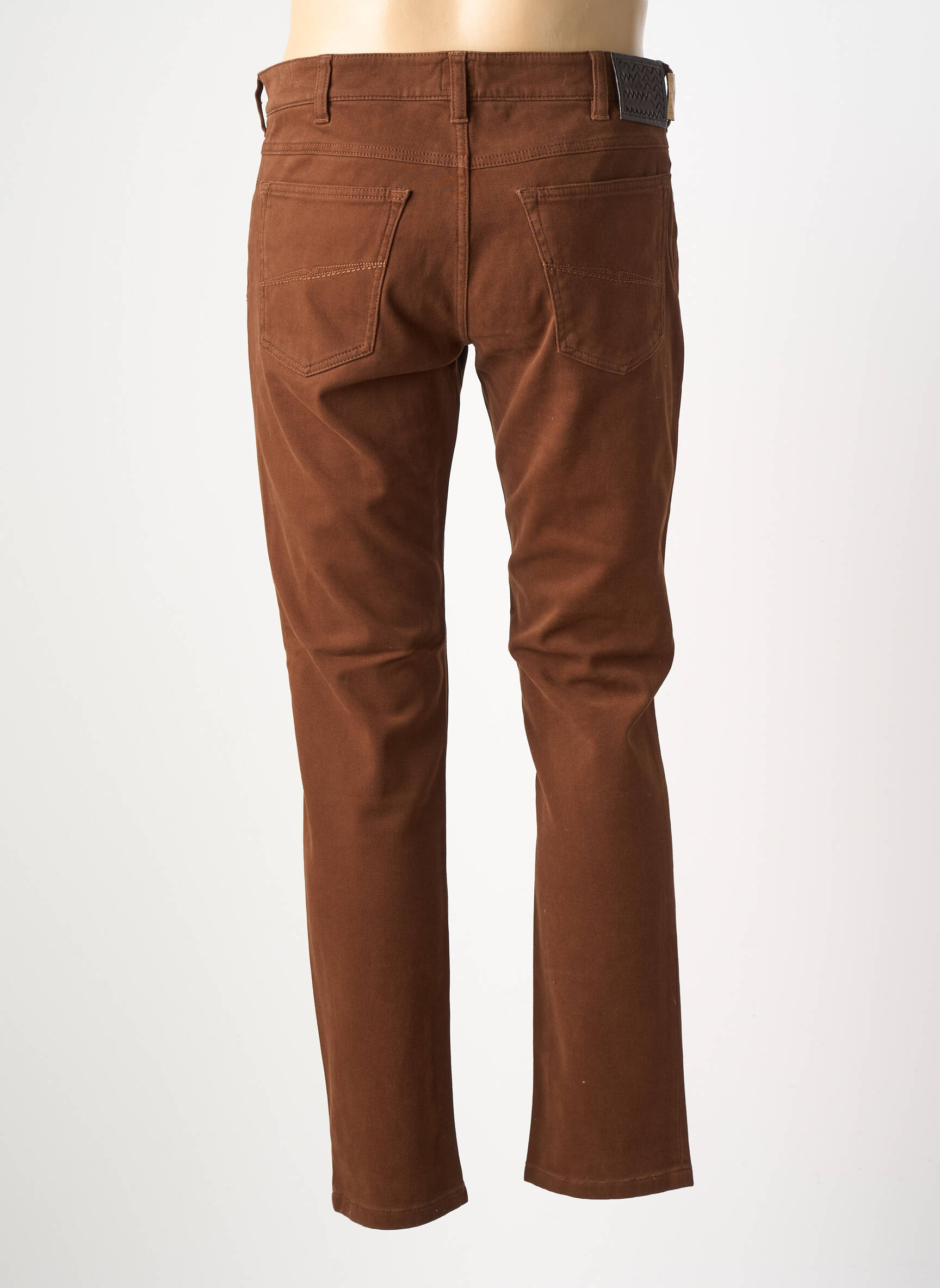 Pantalon droit coupe droite marron clair MMX homme