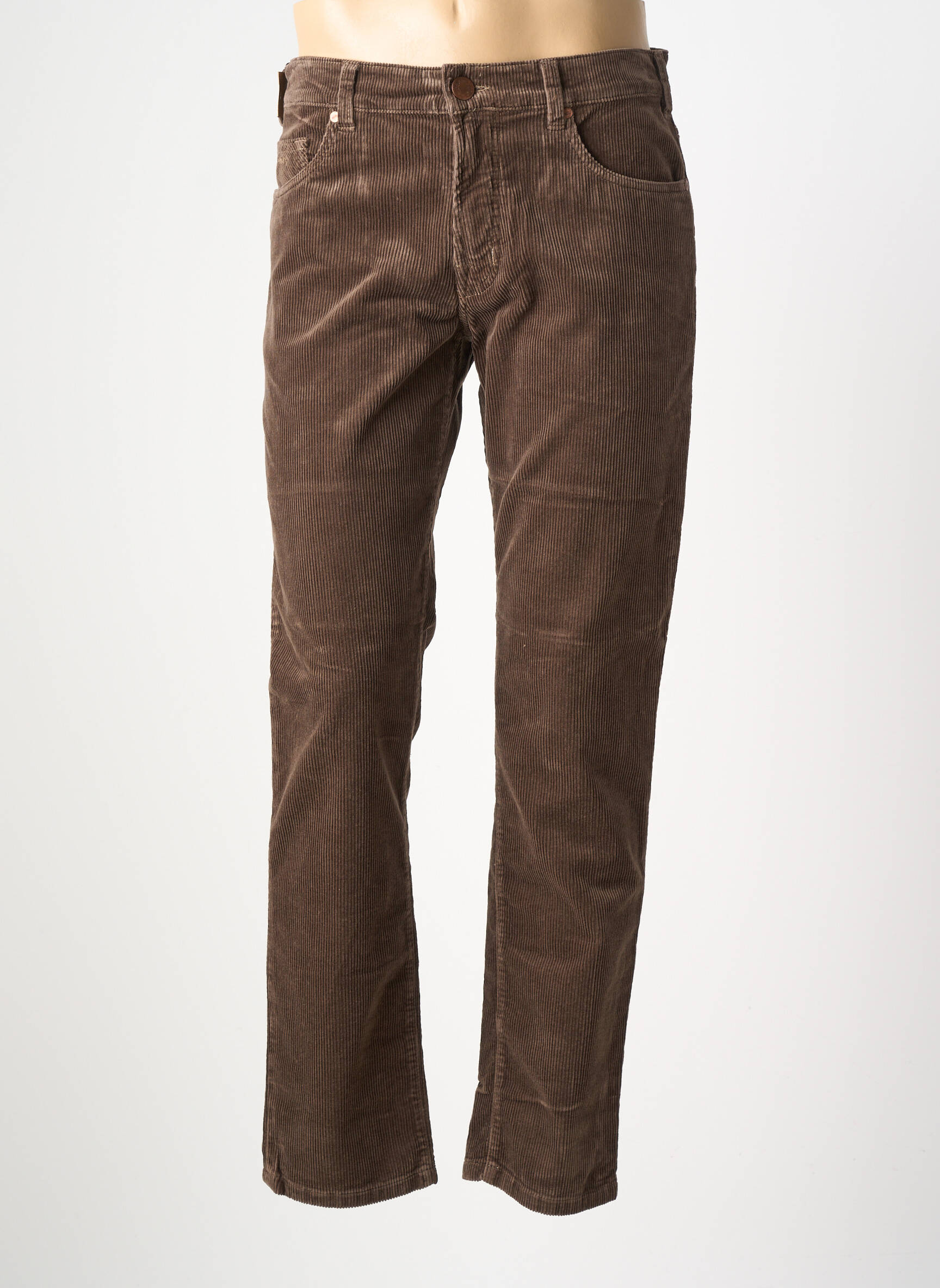 Pantalon droit coupe droite marron MMX homme