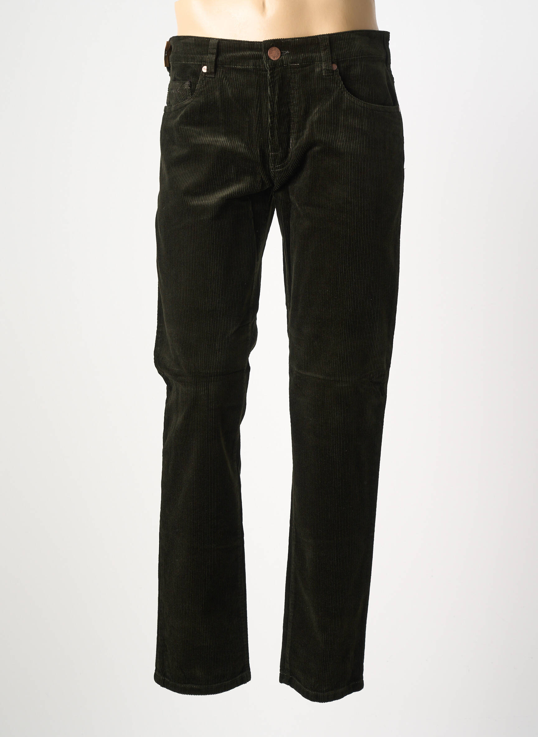 Pantalon droit coupe droite vert MMX homme