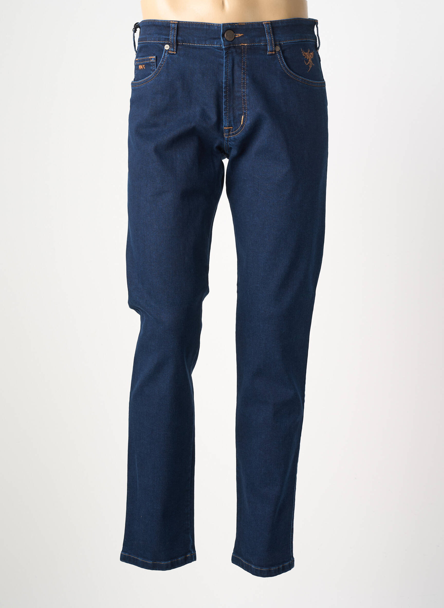 Jeans coupe slim poches bleu MMX homme