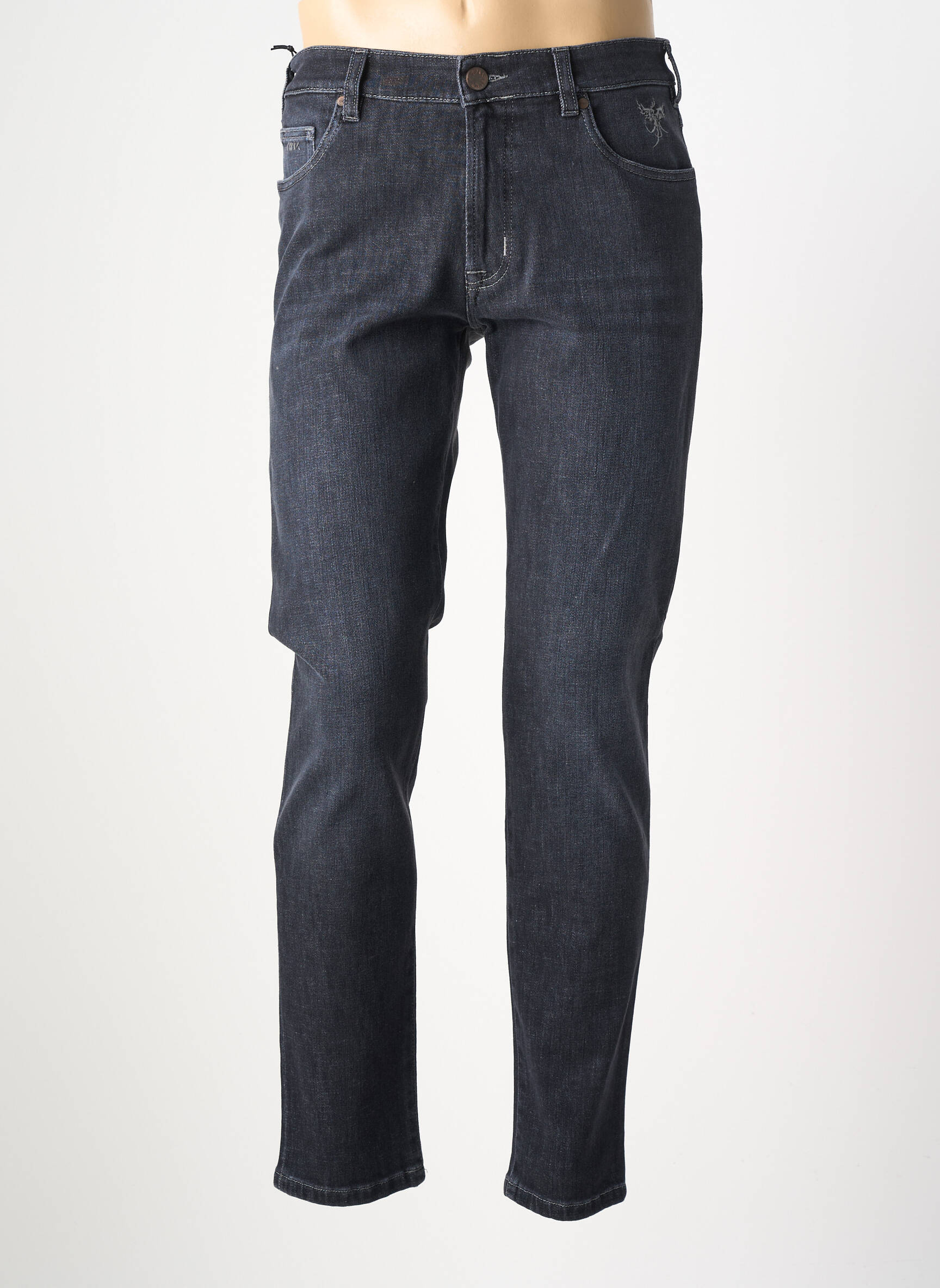 Jeans coupe slim poches gris MMX homme
