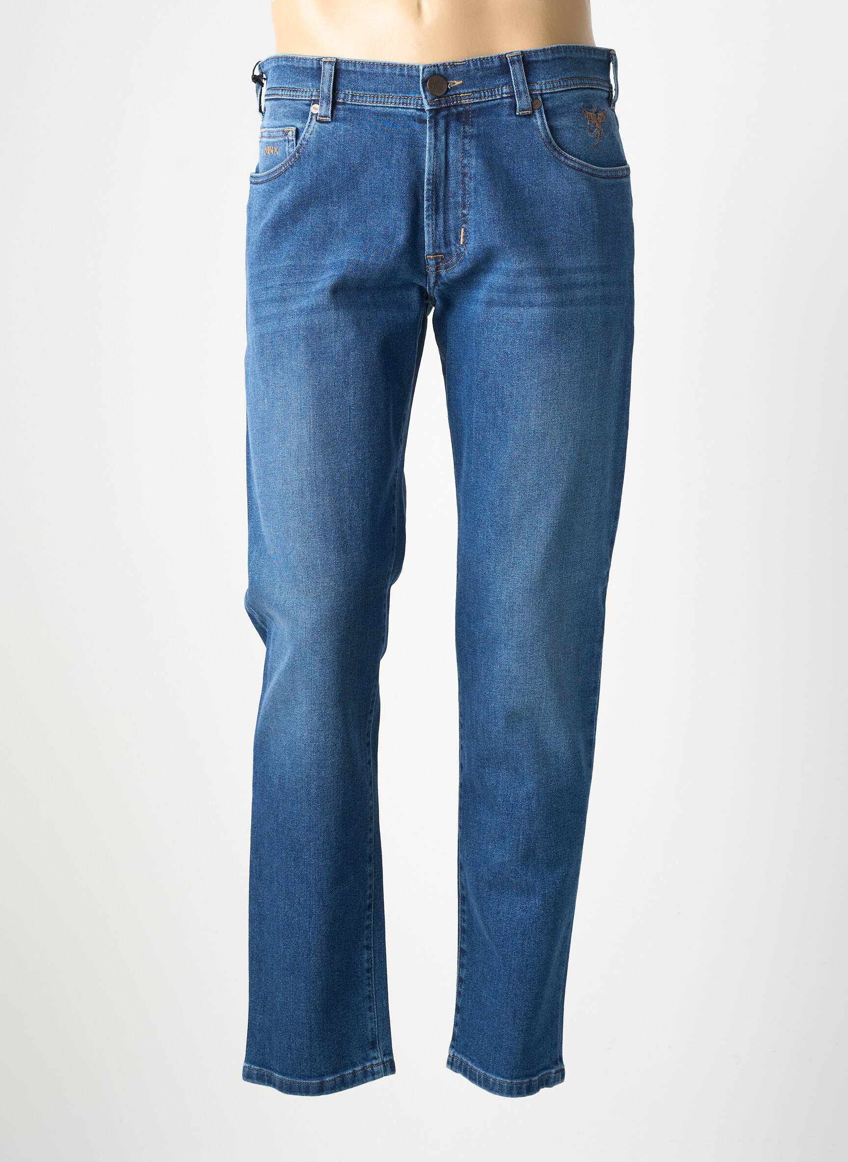 Jeans coupe slim poches bleu MMX homme