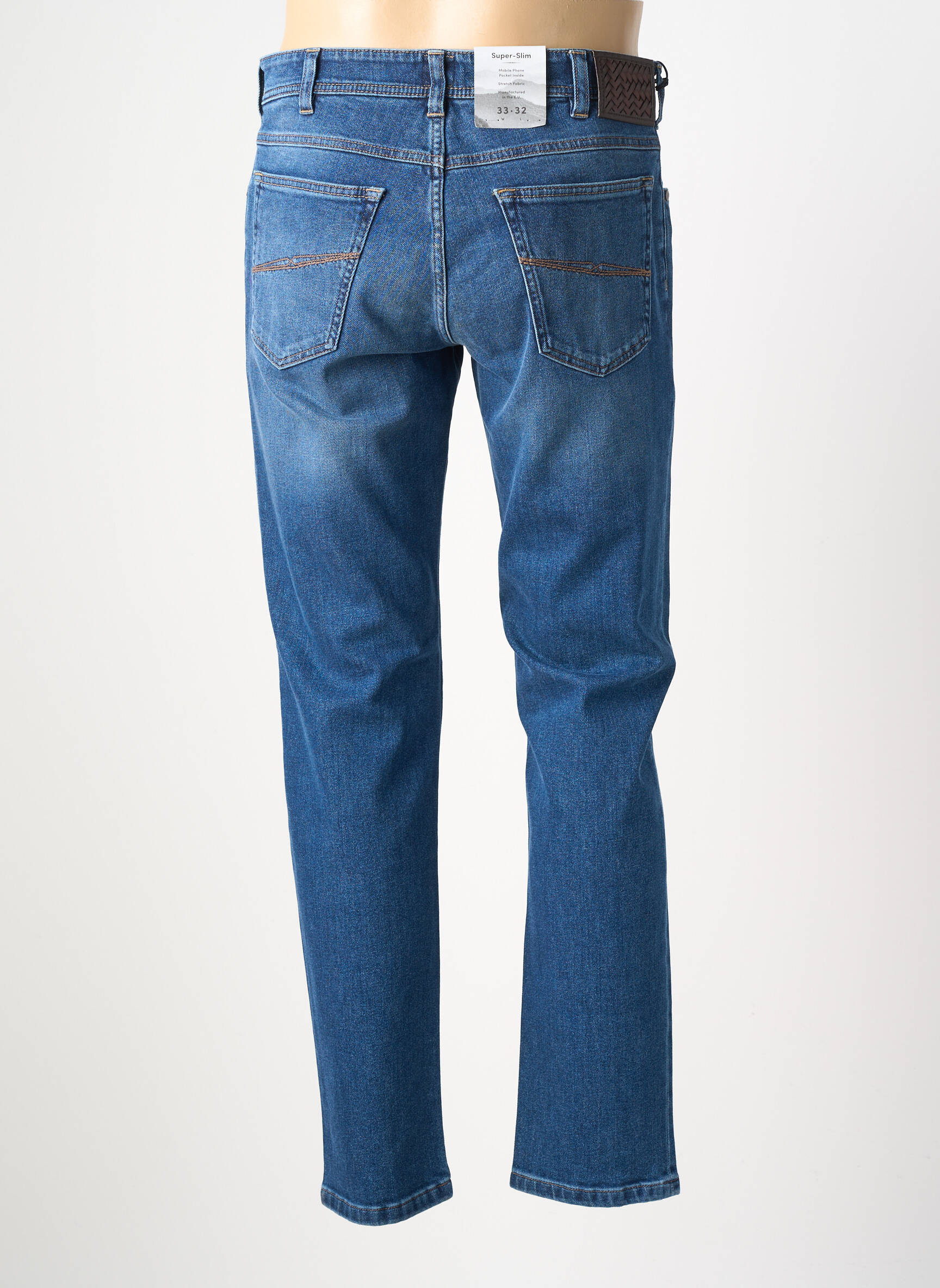 Jeans coupe slim poches bleu MMX homme