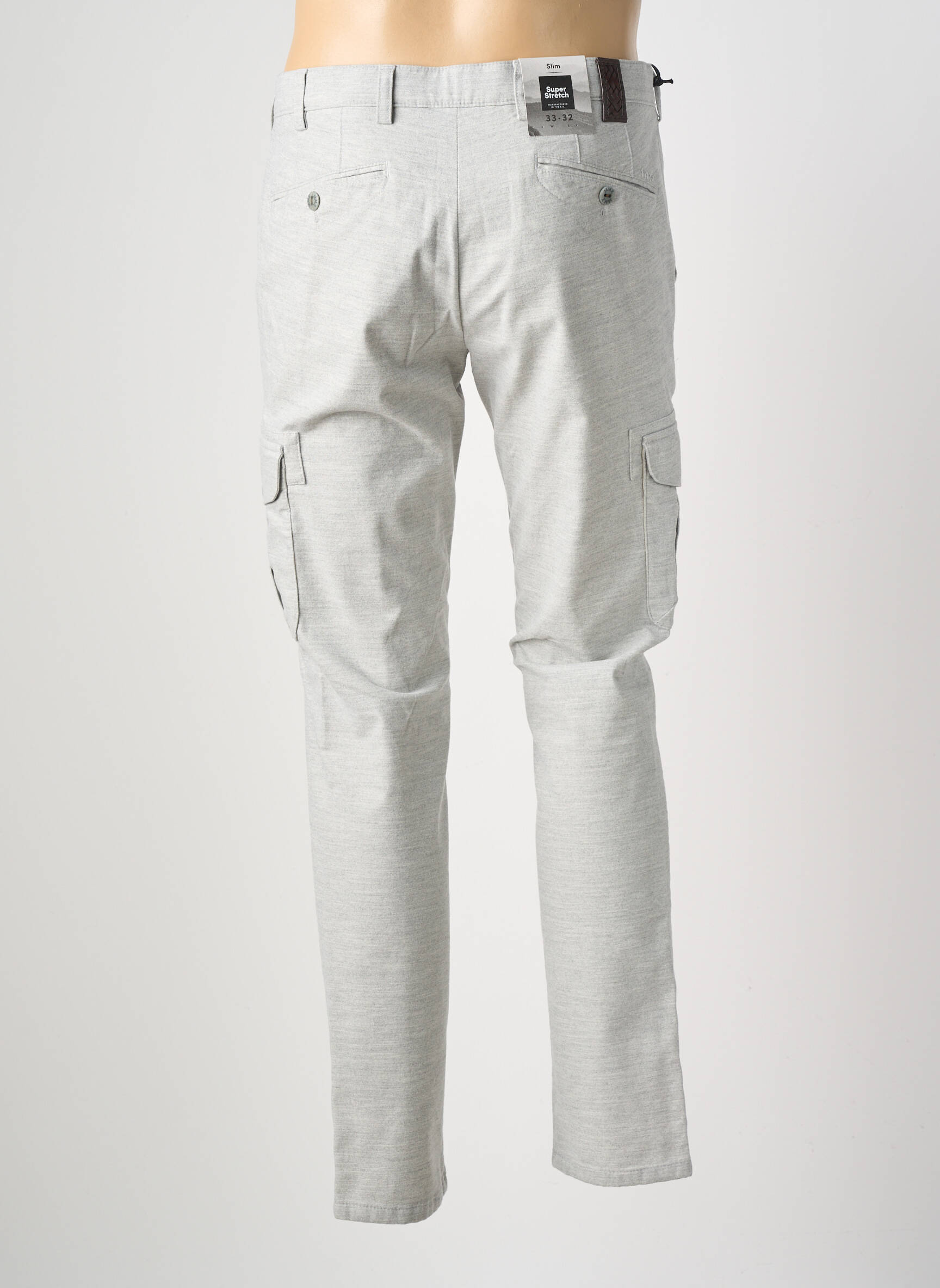 Pantalon cargo poches gris MMX homme