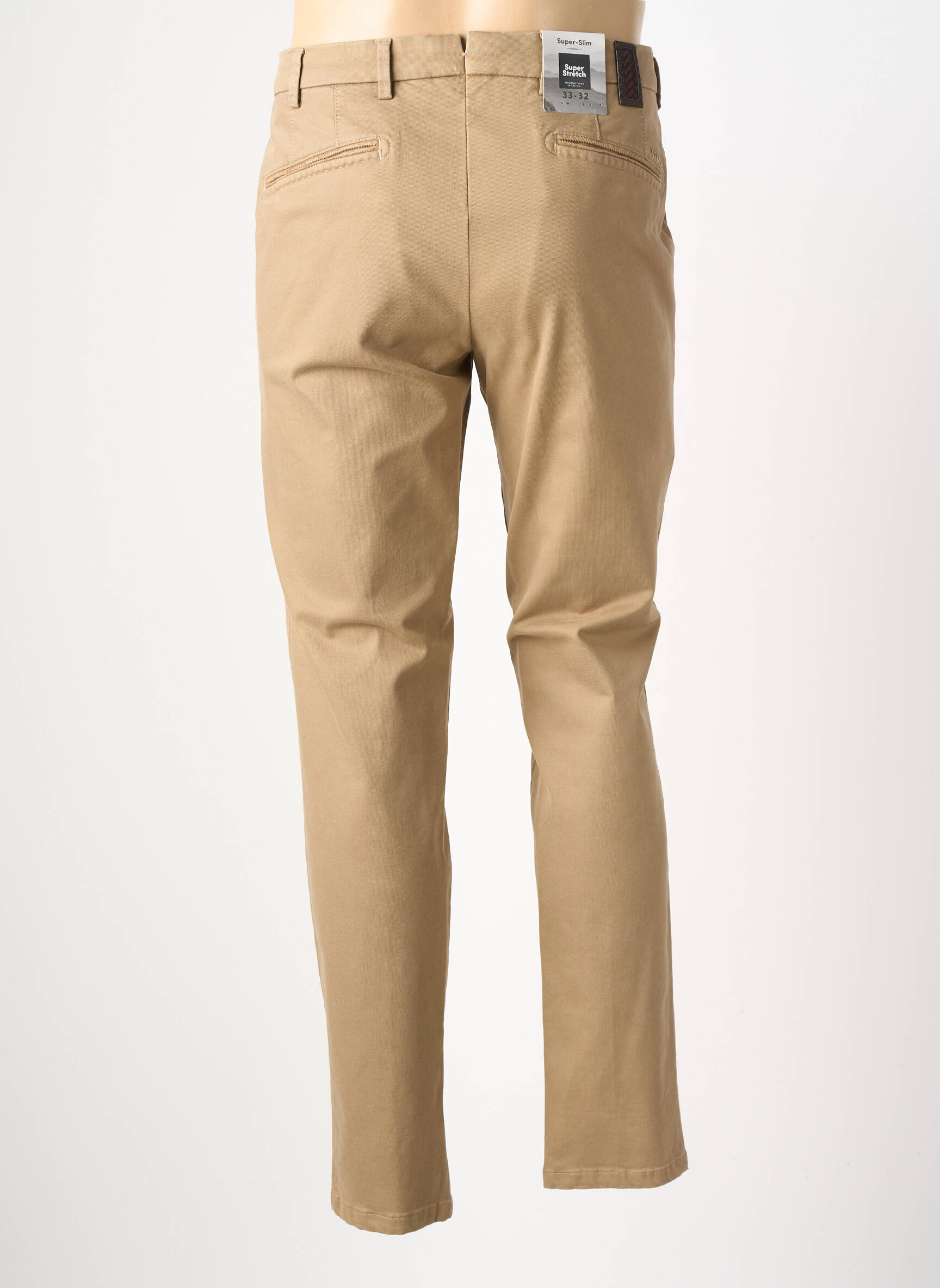 Pantalon droit coupe droite beige MMX homme