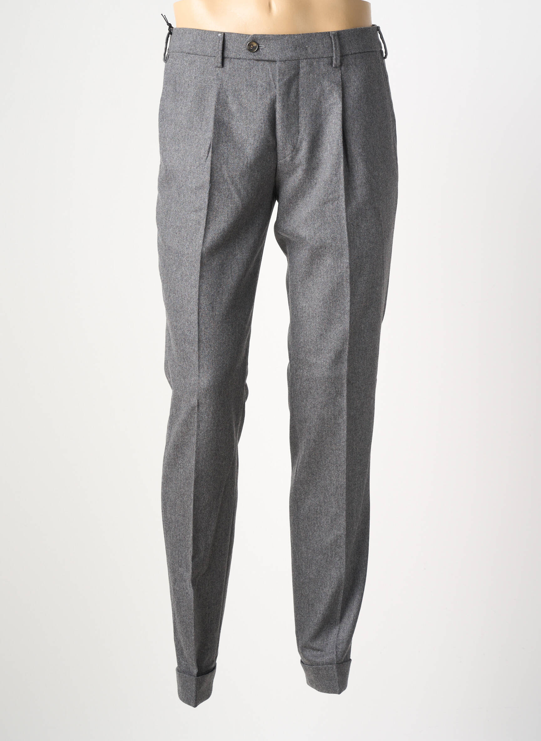 Pantalon droit coupe droite gris MMX homme