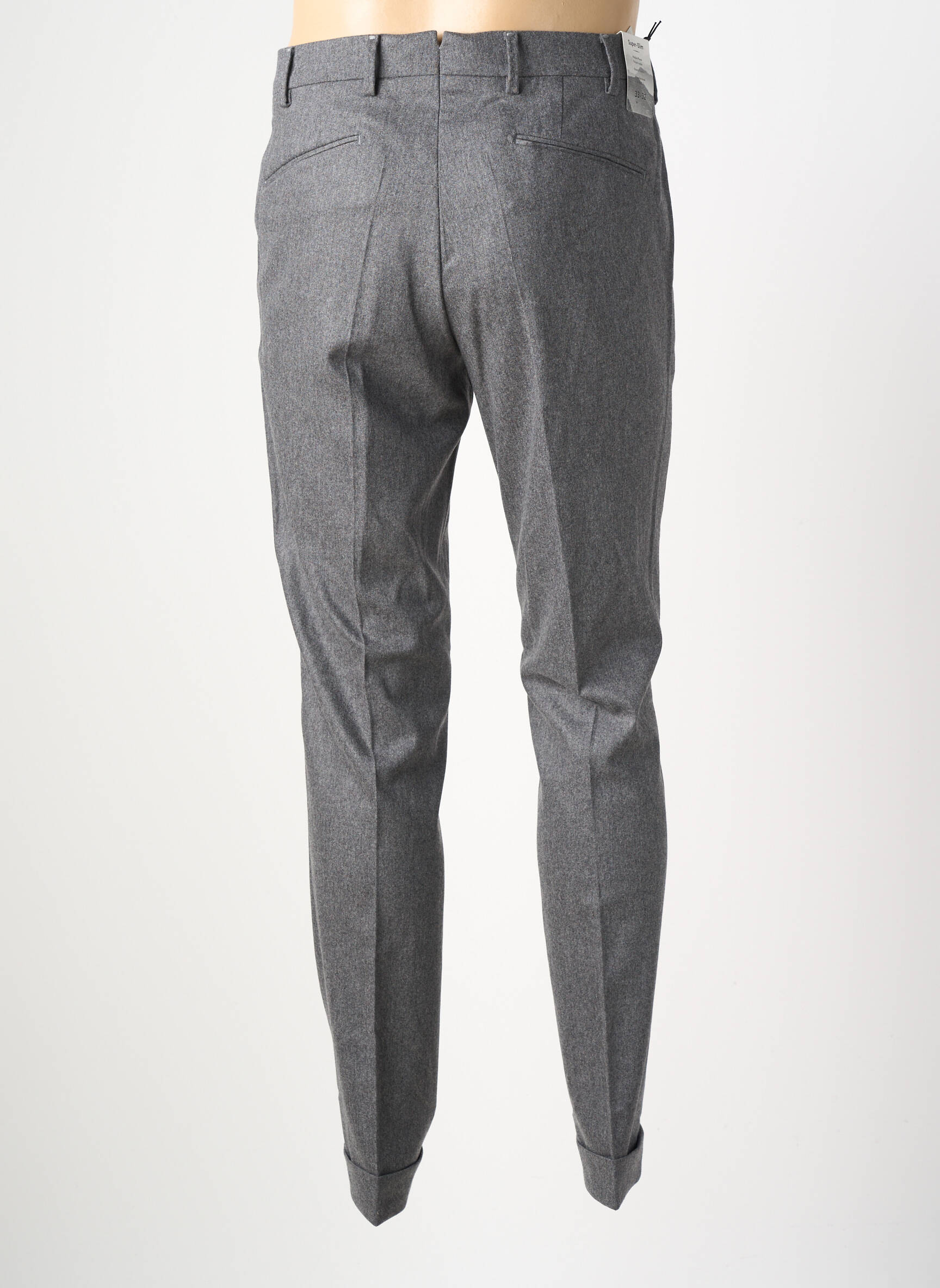Pantalon droit coupe droite gris MMX homme