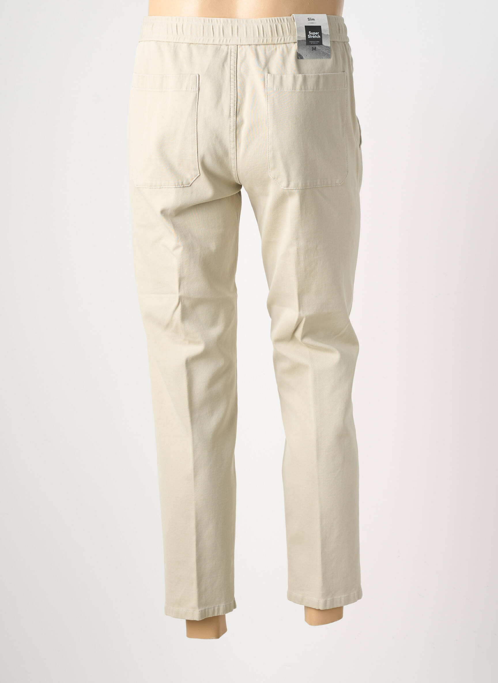 Pantalon 7/8 coupe droite beige MMX homme
