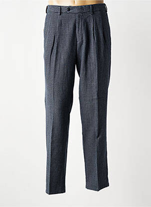 Pantalon chino tissage chiné taille normale bleu MMX homme