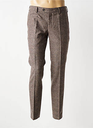 Pantalon chino imprimé imprimé prince de galle taille normale marron MMX homme