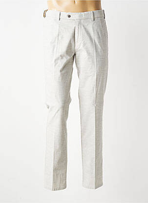 Pantalon chino tissage chiné taille normale beige MMX homme