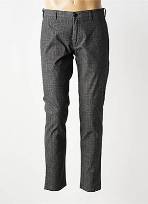 Pantalon chino tissage chiné taille normale gris MMX homme