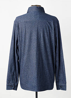 Chemise manches longues coupe cintrée bleu DESOTO homme