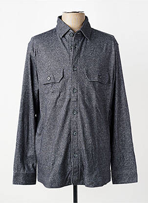 Chemise manches longues coupe cintrée gris DESOTO homme
