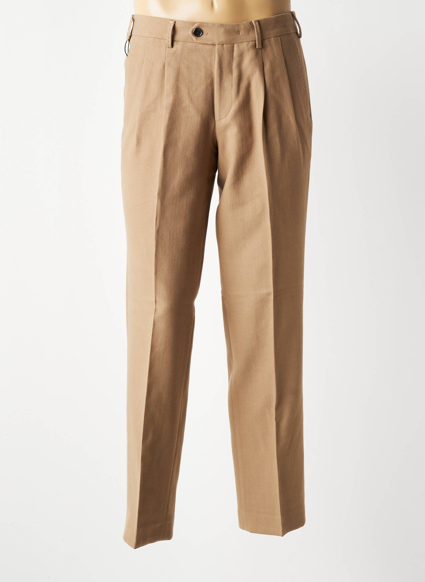 Pantalon chino stretch taille normale beige MMX homme