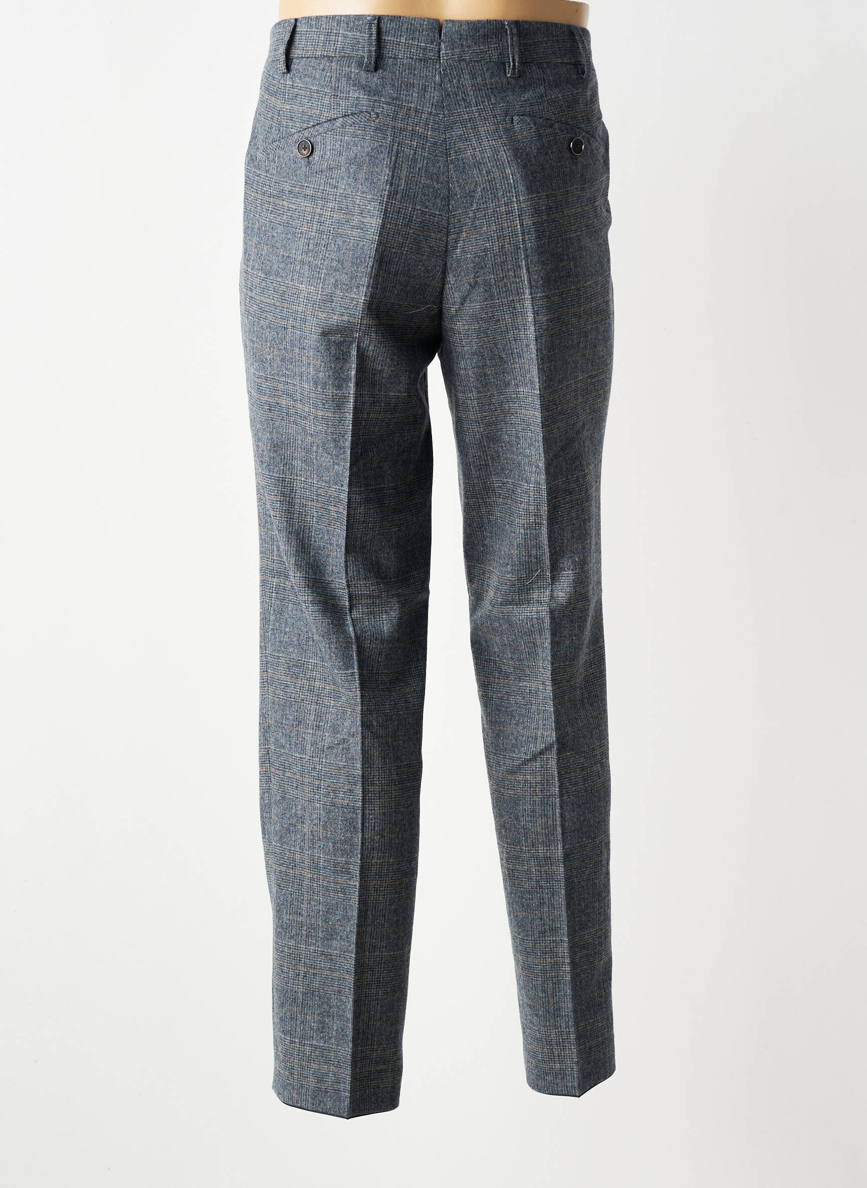 Pantalon chino imprimé imprimé prince de galle taille normale bleu MMX homme