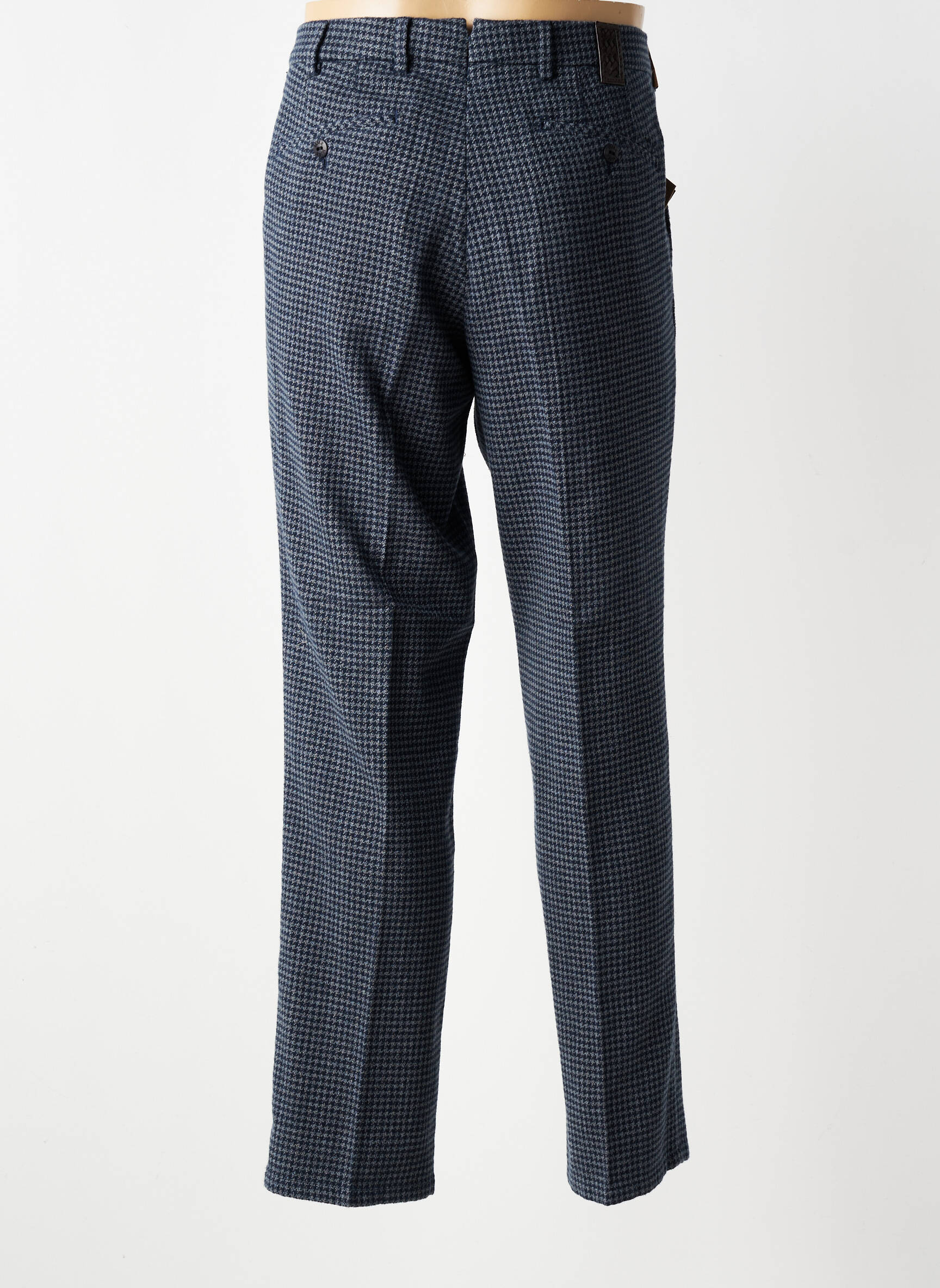 Pantalon chino tissage chiné taille normale bleu MMX homme