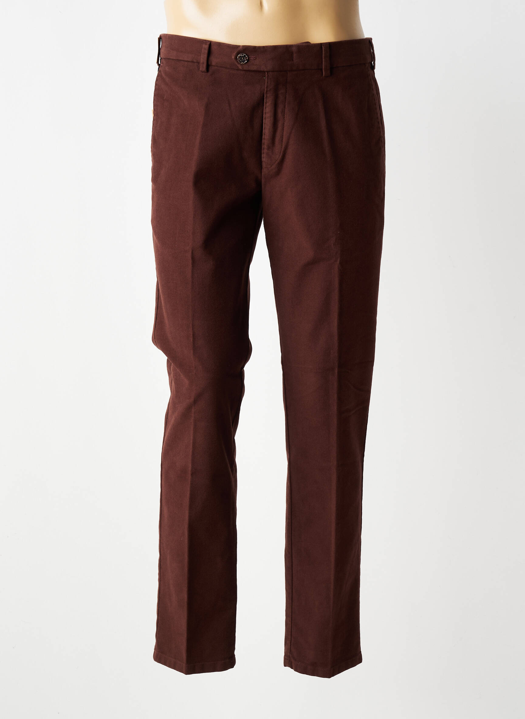 Pantalon chino bio taille normale marron MMX homme