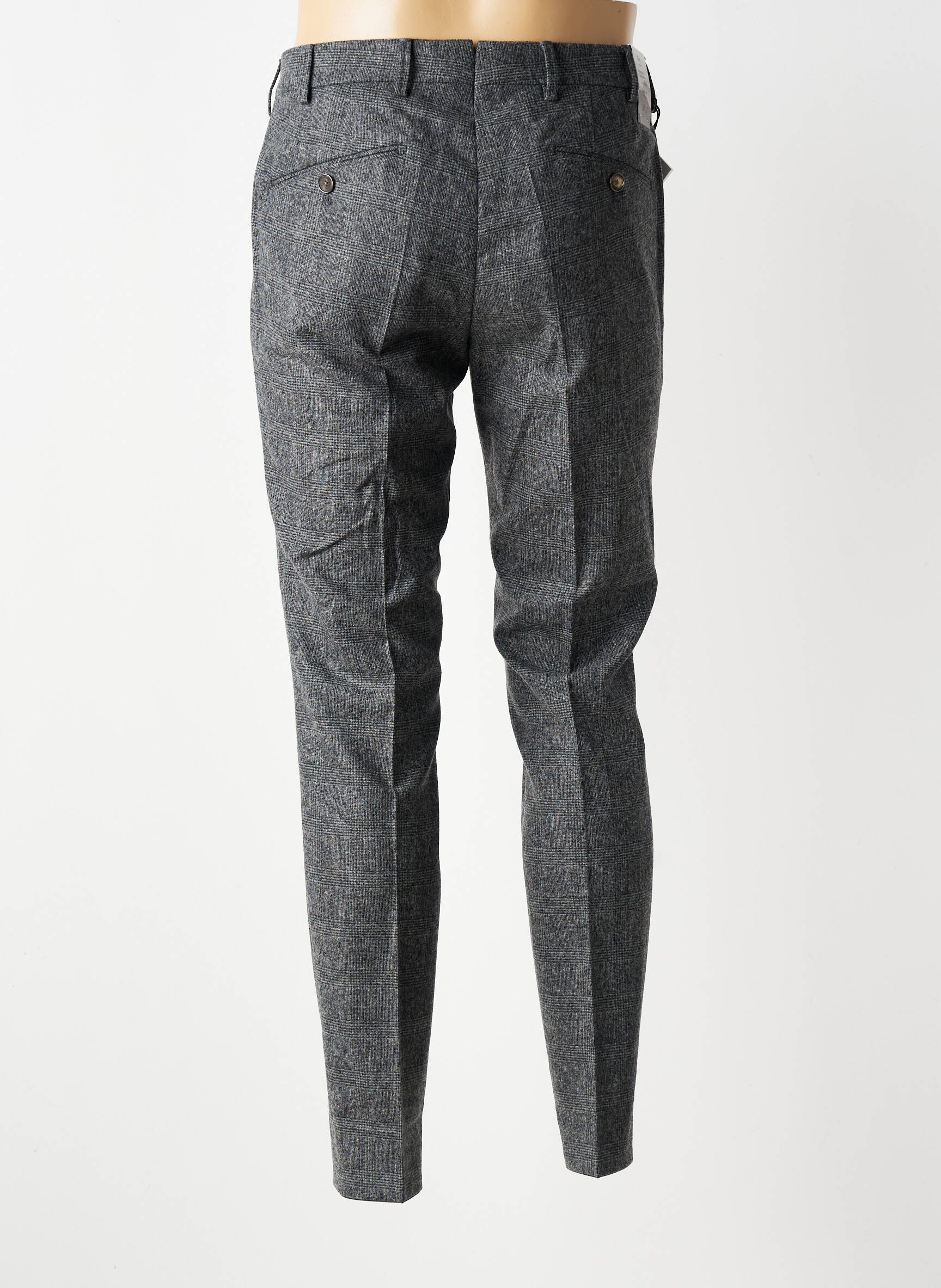 Pantalon chino imprimé imprimé prince de galle taille normale gris MMX homme
