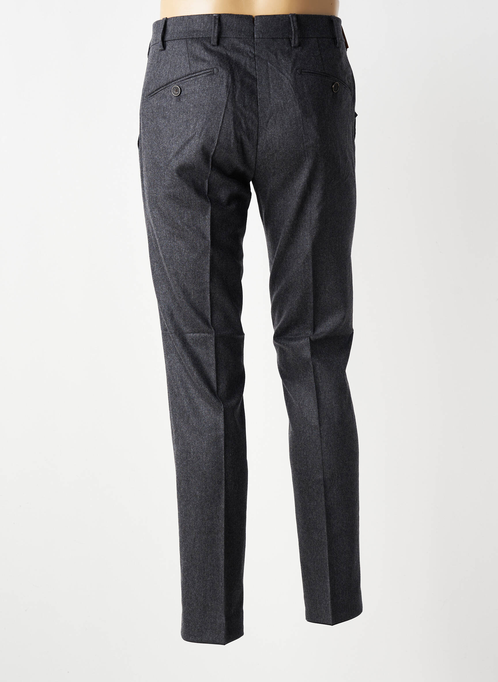 Pantalon chino tissage chiné taille normale gris MMX homme