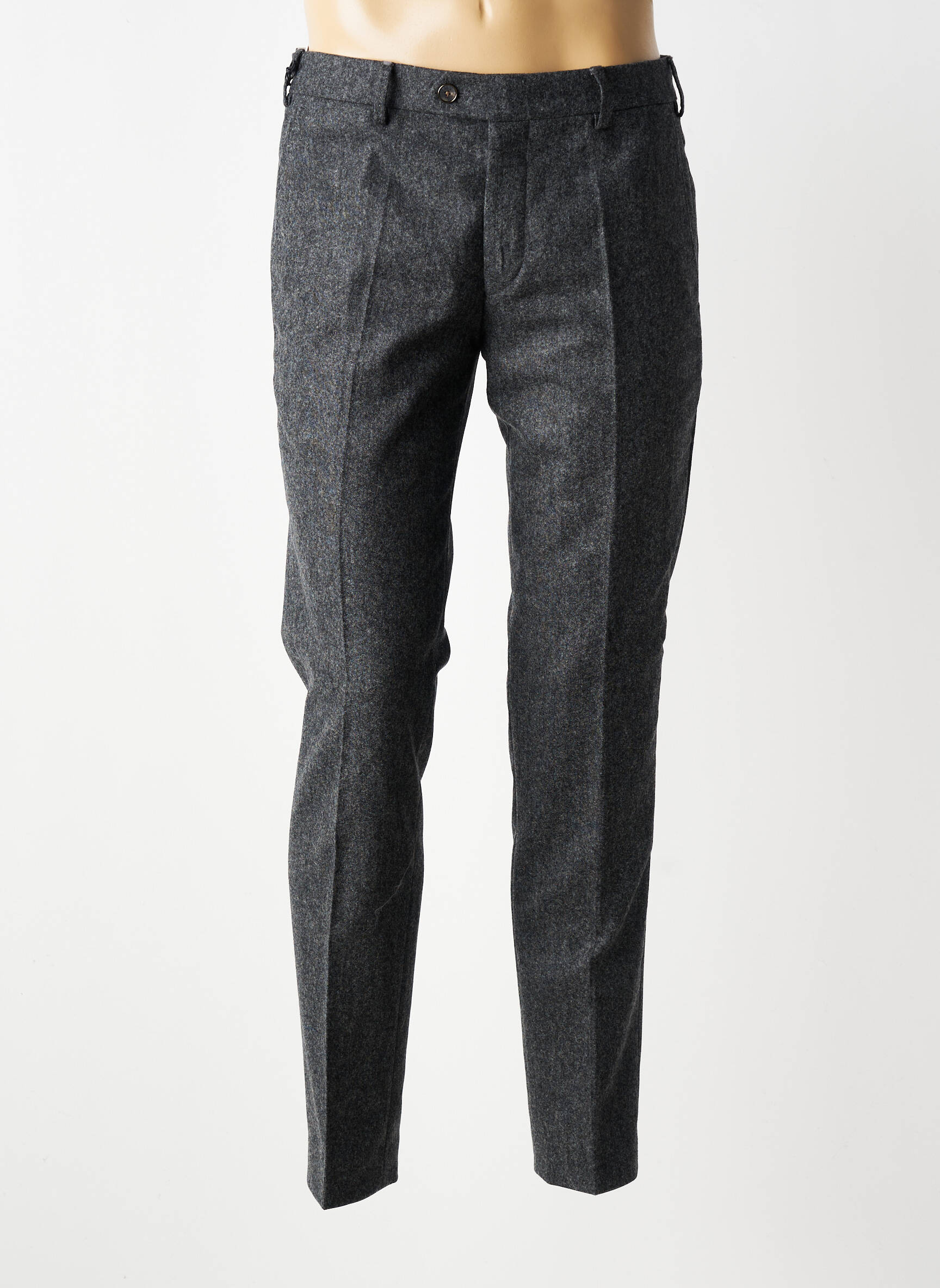 Pantalon chino tissage chiné taille normale gris MMX homme