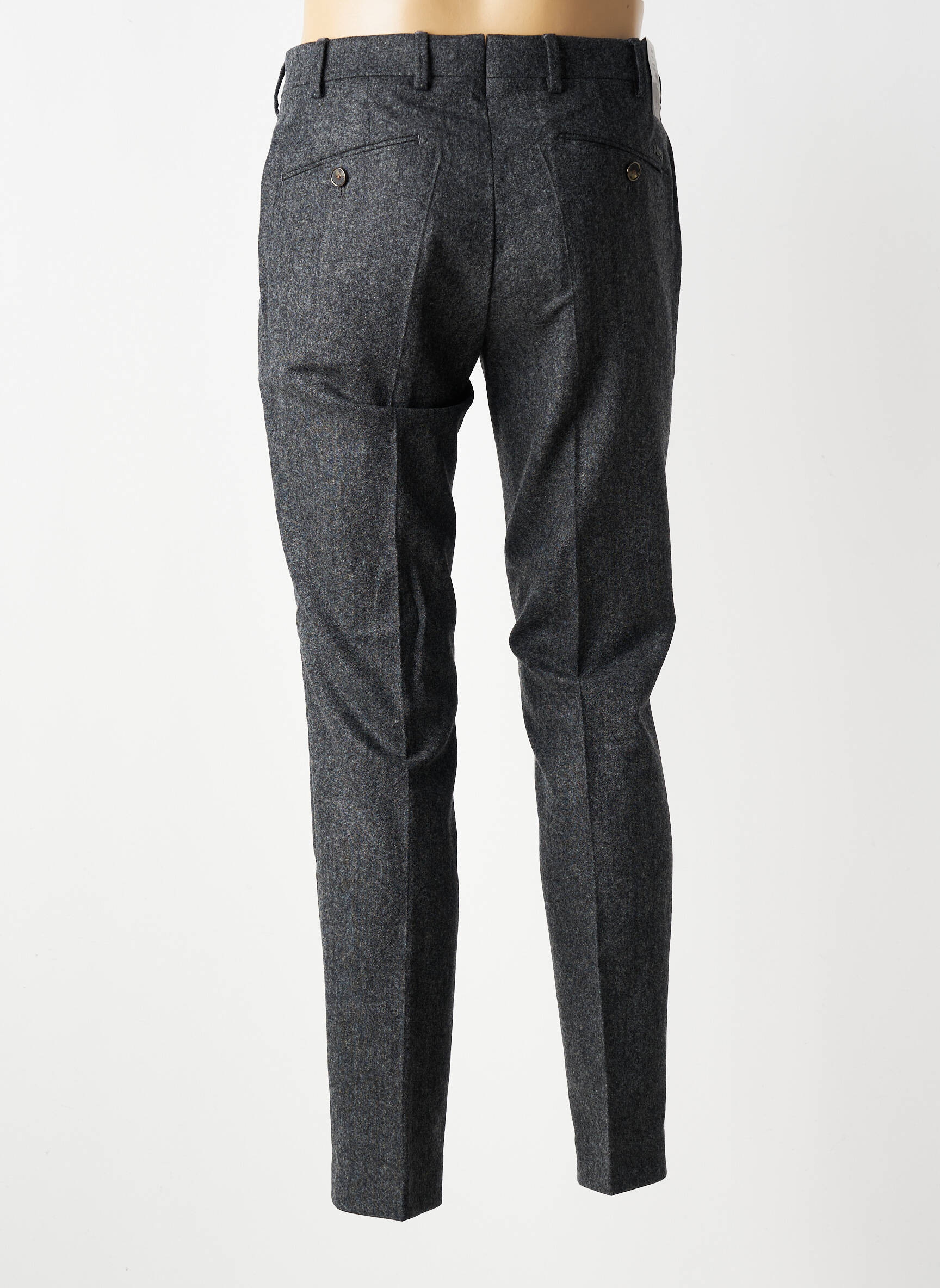 Pantalon chino tissage chiné taille normale gris MMX homme