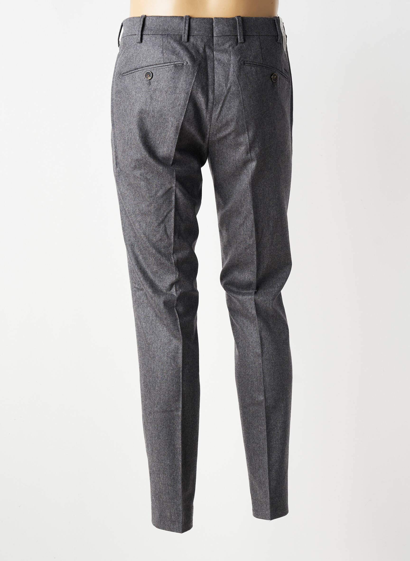 Pantalon chino tissage chiné taille normale gris MMX homme