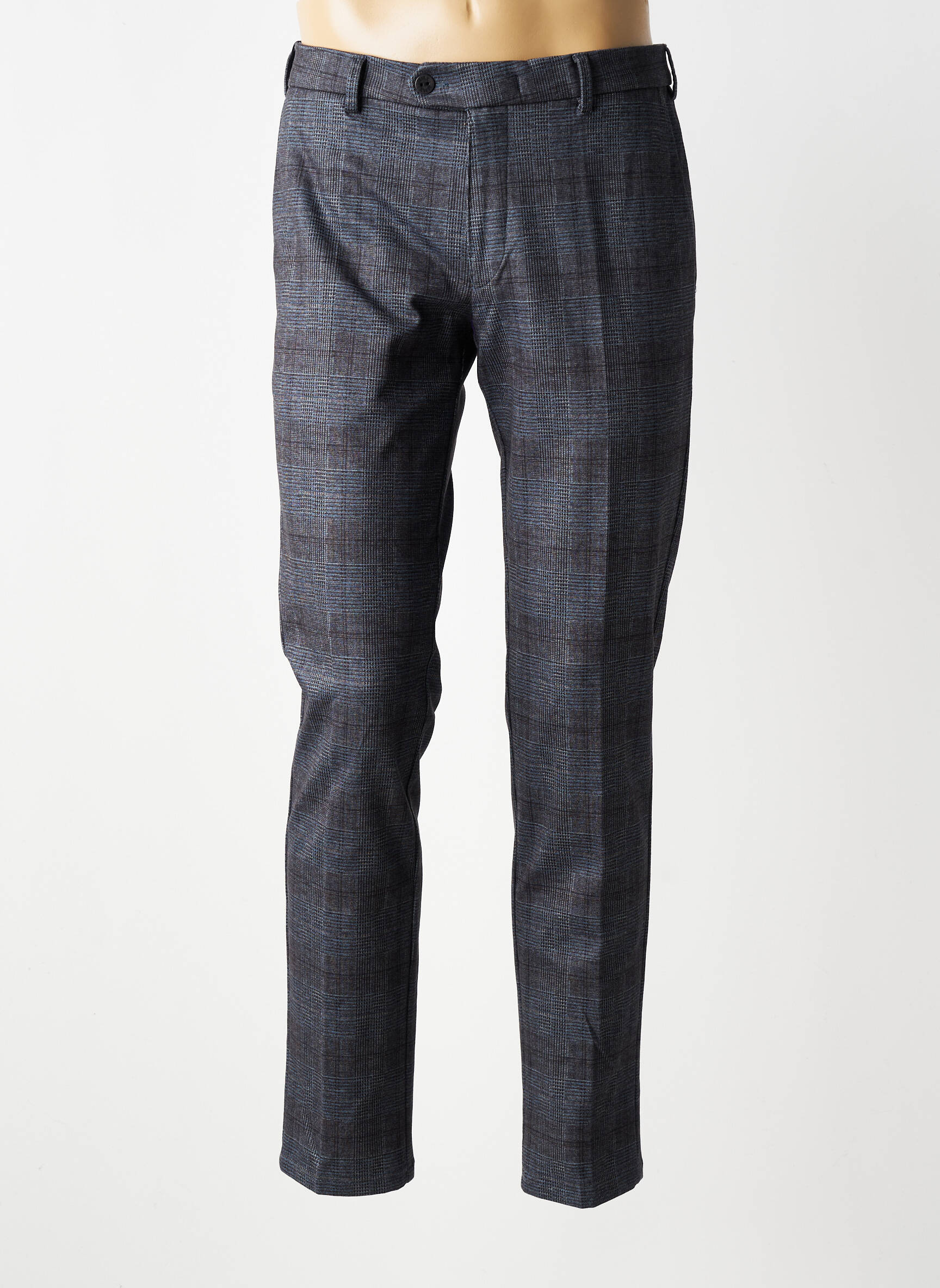 Pantalon chino imprimé imprimé prince de galle taille normale bleu MMX homme