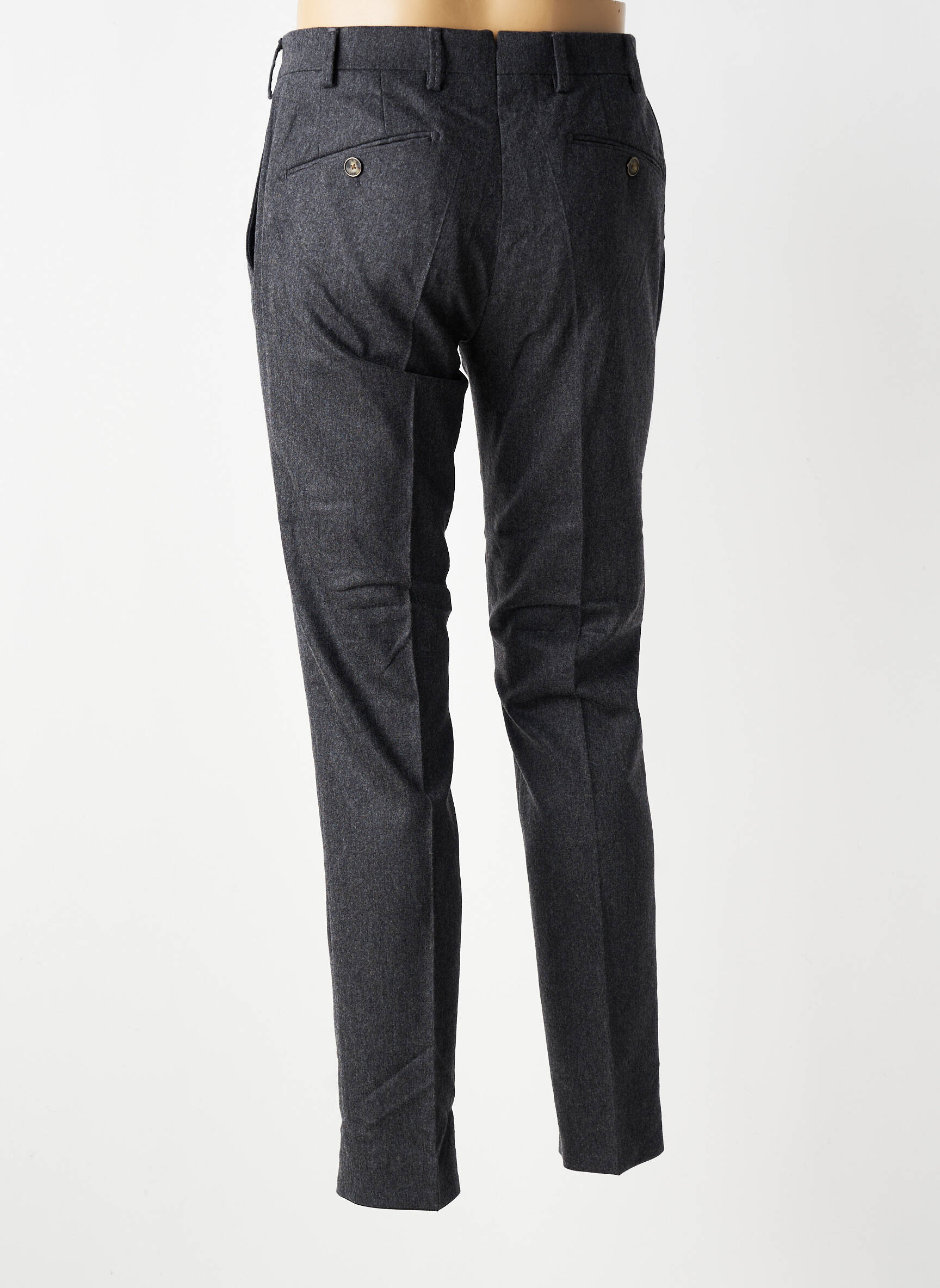 Pantalon chino tissage chiné taille normale gris MMX homme