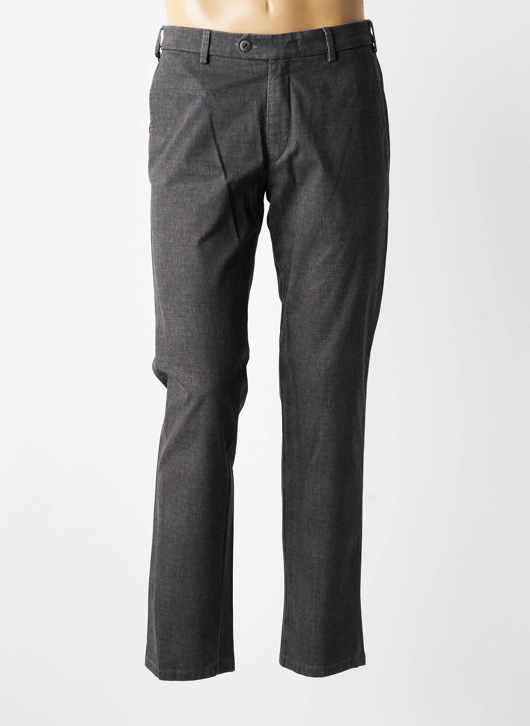 Pantalon chino tissage chiné taille normale gris MMX homme