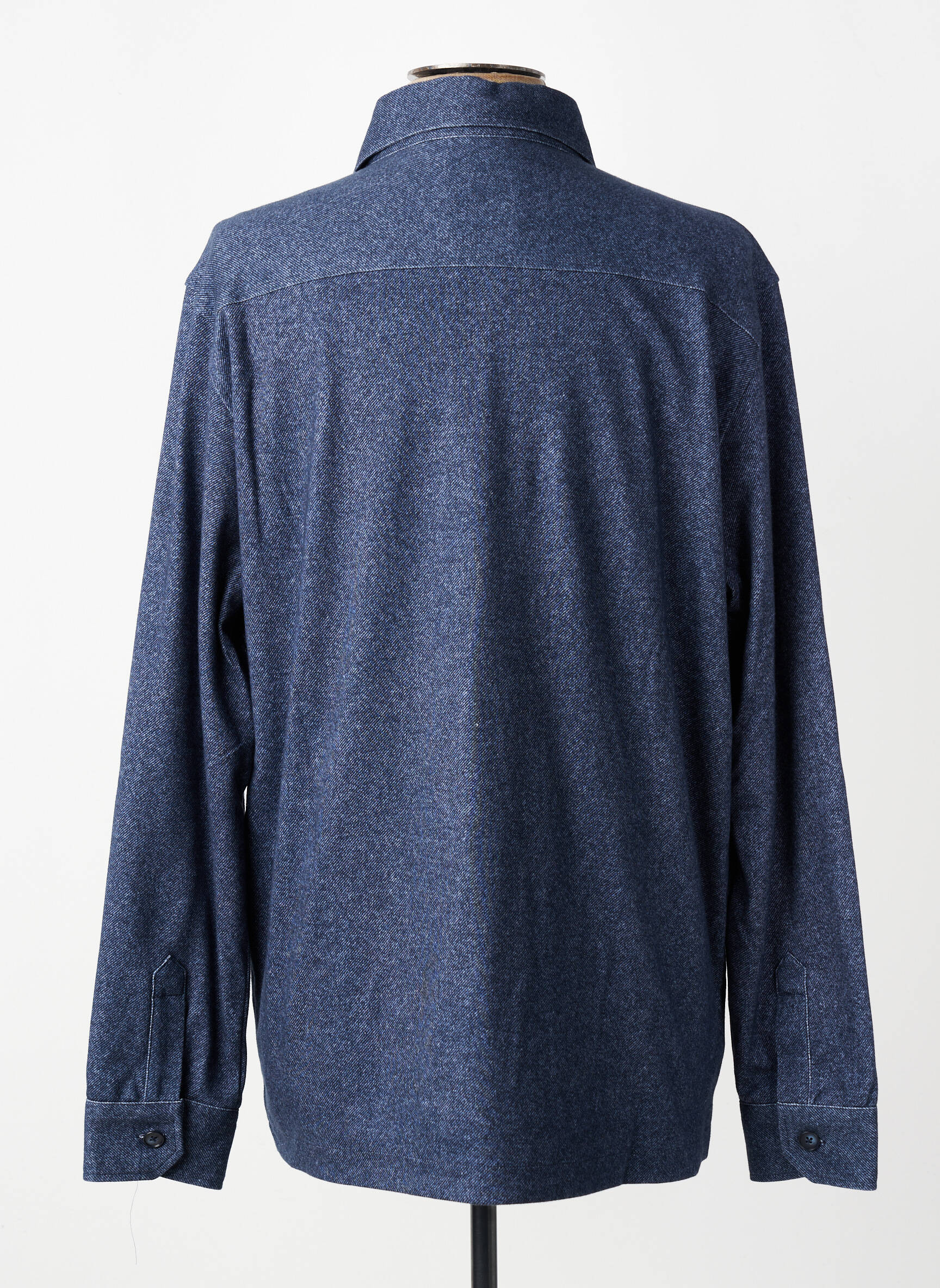 Chemise manches longues coupe cintrée bleu DESOTO homme