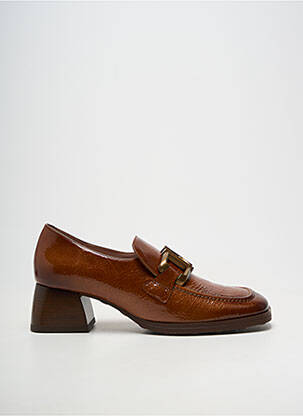 Mocassins carré talon de 4 à 6cm marron HISPANITAS femme