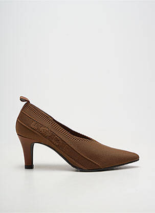 Escarpins bout pointu talon de 4 à 6cm marron LODI femme