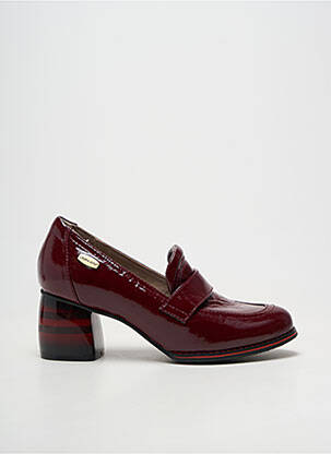 Mocassins carré talon de 4 à 6cm rouge LAURA VITA femme
